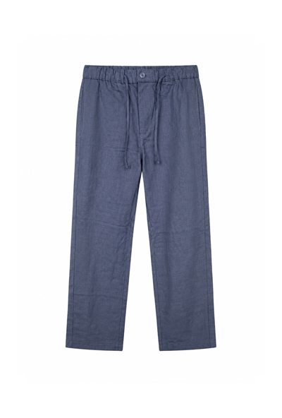 Baggy Kalıp Pamuklu Keten Klasik Pantolon