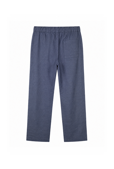 Baggy Kalıp Pamuklu Keten Klasik Pantolon