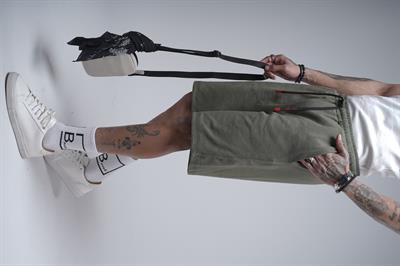 Beli Lastikli Cepli Regular Kalıp Erkek Şort Bermuda