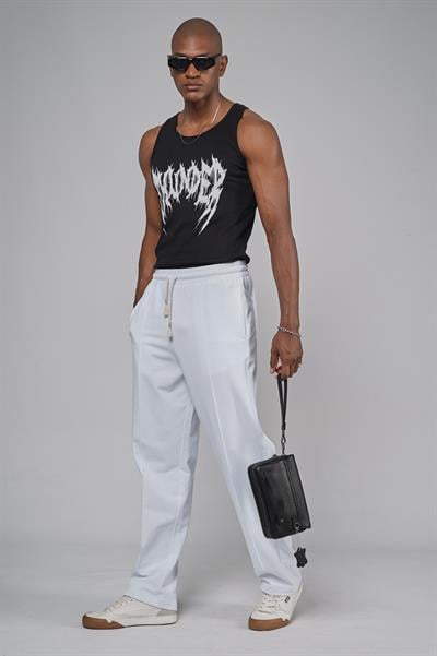 Beli Lastikli Önü Çımalı Baggy Kalıp Pantolon