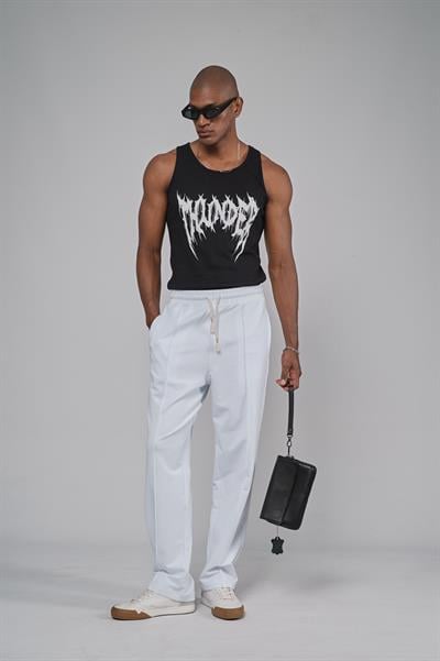 Beli Lastikli Önü Çımalı Baggy Kalıp Pantolon