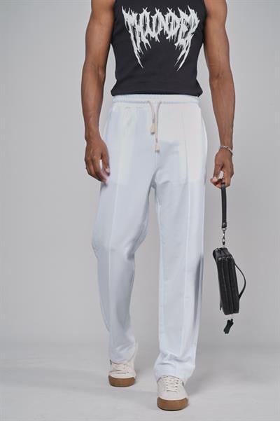 Beli Lastikli Önü Çımalı Baggy Kalıp Pantolon