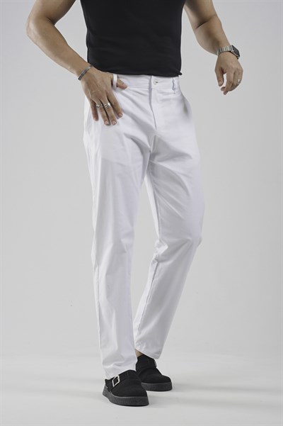 Beli Lastikli Regular Kalıp Chino Likralı Erkek Pantolon