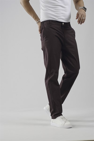 Beli Lastikli Regular Kalıp Chino Likralı Erkek Pantolon