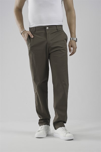 Beli Lastikli Regular Kalıp Chino Likralı Erkek Pantolon