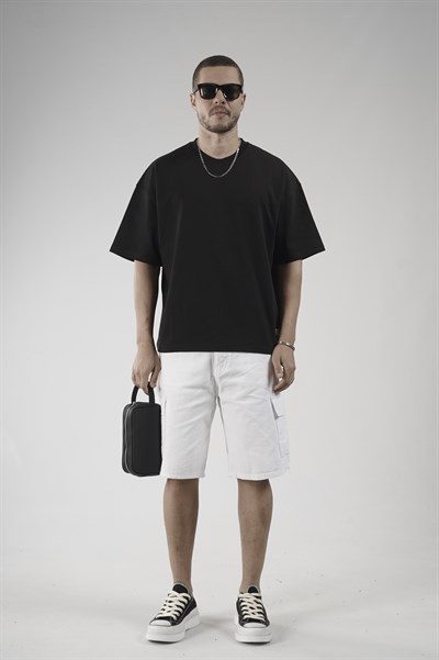 Bisiklet Yaka Oversize Erkek Süprem Tişört