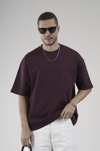 Bisiklet Yaka Oversize Erkek Süprem Tişört