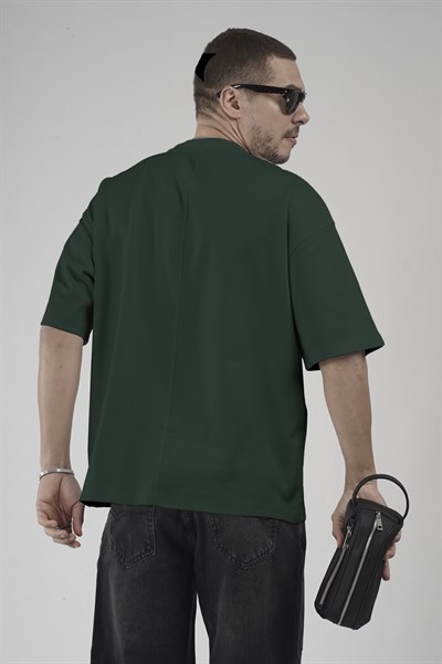 Bisiklet Yaka Oversize Erkek Süprem Tişört