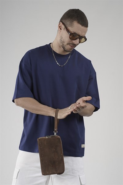 Bisiklet Yaka Oversize Erkek Süprem Tişört