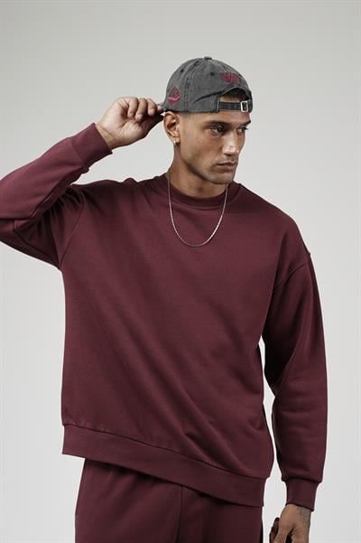 Bisiklet Yaka Oversize Kalıp Sweat Pantolon Alt Üst Takım