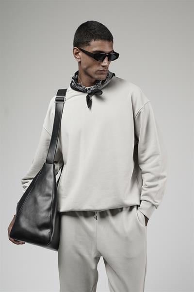 Bisiklet Yaka Oversize Kalıp Sweat Pantolon Alt Üst Takım