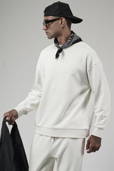 Bisiklet Yaka Oversize Kalıp Sweat Pantolon Alt Üst Takım