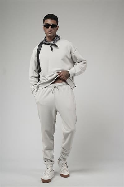 Bisiklet Yaka Oversize Kalıp Sweat Pantolon Alt Üst Takım