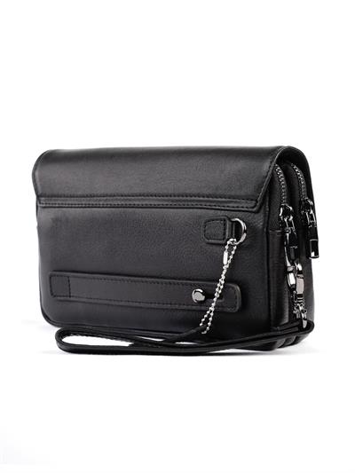 Çift Cepli Hakiki Deri Çanta