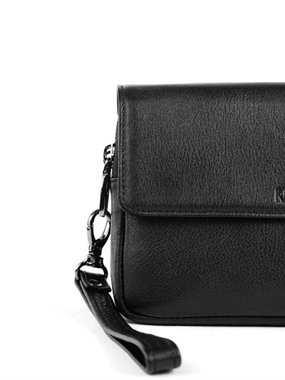 Çift Cepli Hakiki Deri Çanta