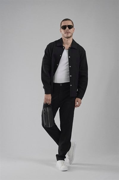 Çıtçıt Kapamalı Oversize Kalıp Keten Alt Üst Takım