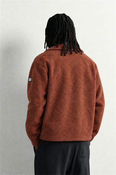 Erkek Çıtçıt Düğmeli Oversize Gömlek Ceket
