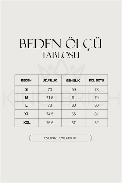 Erkek Göğüs Figür ve Tipografi Baskılı Bisiklet Yaka Oversize Sweatshirt