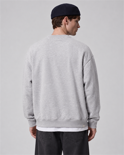 Erkek Göğüs Figür ve Tipografi Baskılı Bisiklet Yaka Oversize Sweatshirt