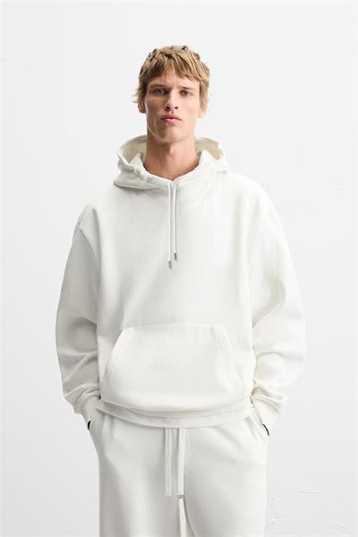Kanguru Cepli Oversize Kalıp Unisex Düz Hoodie