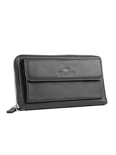 Kapaklı Hakiki Deri Unisex El Çantası