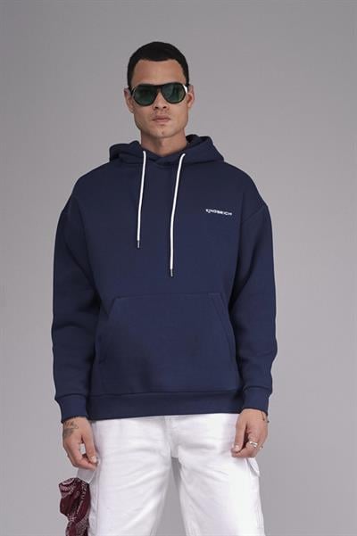 Kapuşonlu Baskılı Oversize Kalıp Unisex Hoodie Sweatshirt