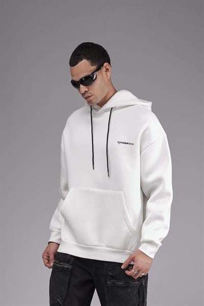 Kapuşonlu Baskılı Oversize Kalıp Unisex Hoodie Sweatshirt