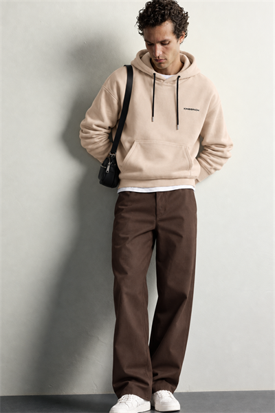 Kapuşonlu Baskılı Oversize Kalıp Unisex Hoodie Sweatshirt