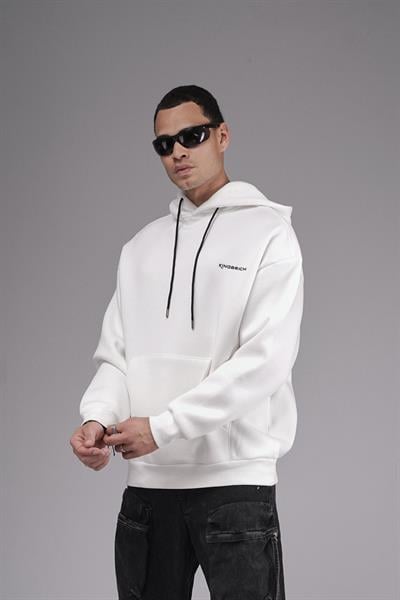 Kapuşonlu Baskılı Oversize Kalıp Unisex Hoodie Sweatshirt