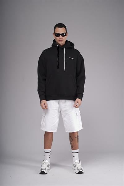 Kapuşonlu Baskılı Oversize Kalıp Unisex Hoodie Sweatshirt