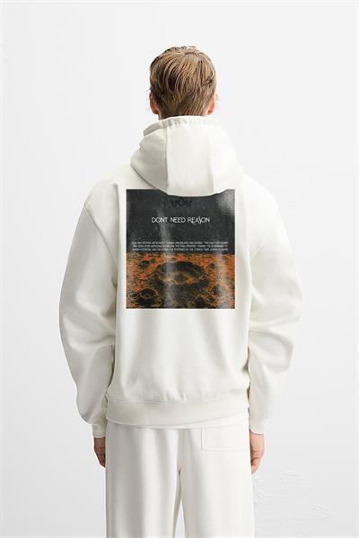 Kapuşonlu Dont Need Reason Baskılı Sweatshirt