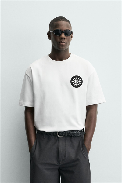 Kingbrich Apollo Baskılı Oversize Kalıp Basic Erkek Tişört