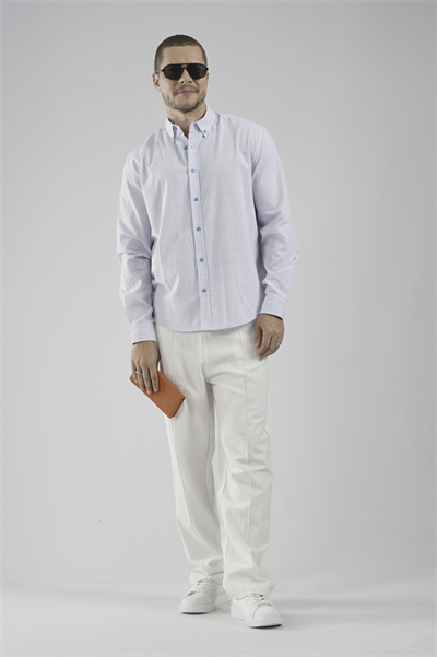 Kingbrich Çizgili Regular Kalıp Erkek Gömlek