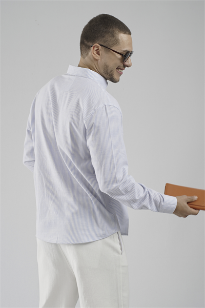 Kingbrich Çizgili Regular Kalıp Erkek Gömlek