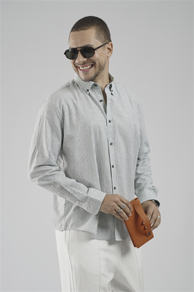 Kingbrich Çizgili Regular Kalıp Erkek Gömlek