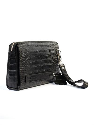 Kingbrich Logolu Hakiki Deri Kaplamalı Unisex El Çantası