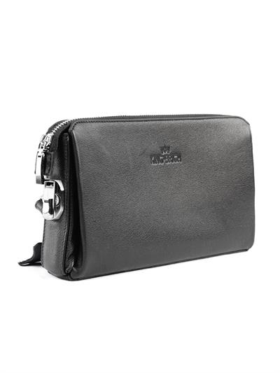 Kingbrich Logolu Hakiki Deri Kaplamalı Unisex El Çantası