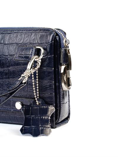 Kingbrich Logolu Hakiki Deri Kaplamalı Unisex El Çantası