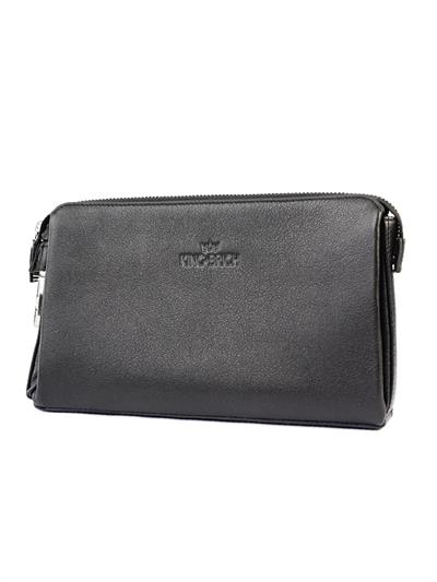 Kingbrich Logolu Hakiki Deri Kaplamalı Unisex El Çantası