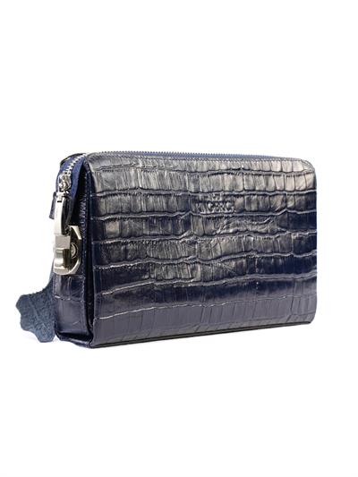 Kingbrich Logolu Hakiki Deri Kaplamalı Unisex El Çantası