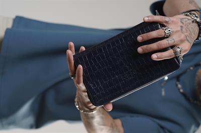 Kingbrich Logolu Hakiki Deri Kaplamalı Unisex El Çantası