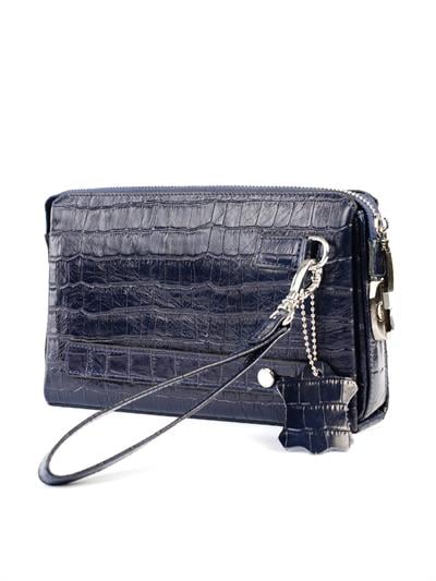 Kingbrich Logolu Hakiki Deri Kaplamalı Unisex El Çantası