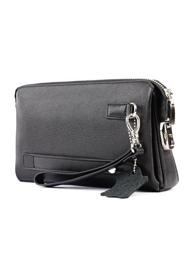 Kingbrich Logolu Hakiki Deri Kaplamalı Unisex El Çantası