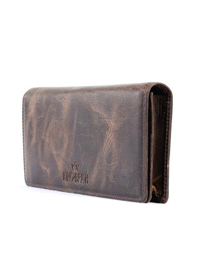 Kingbrich Logolu Klasik Hakiki Deri Cüzdan