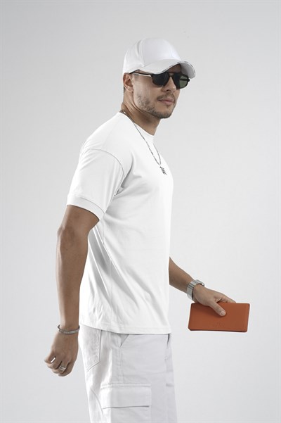 Kolu Ribanalı Regular Kalıp Erkek Düz Basic Tişört