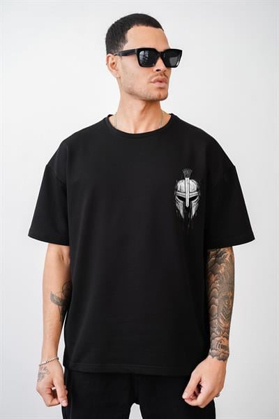 Kuru Kafa Baskılı Unisex Oversize Kalıp Tişört