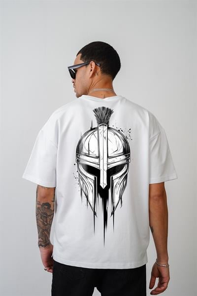 Kuru Kafa Baskılı Unisex Oversize Kalıp Tişört