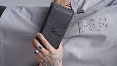 Ön Cepli Çıtçıt Kapamalı Hakiki Deri Cüzdan