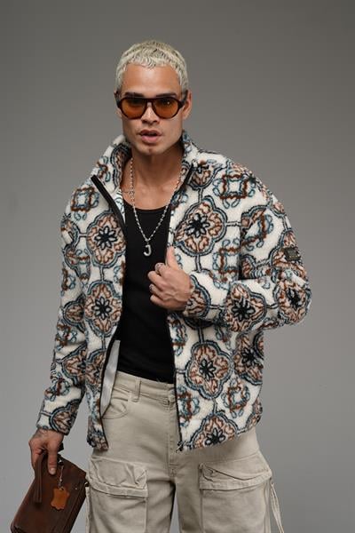 Önü Fermuarlı Kingbrich Yazılı Oversize Kalıp Peluş