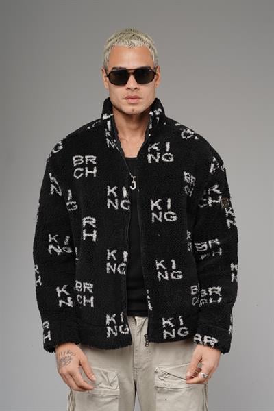 Önü Fermuarlı Kingbrich Yazılı Oversize Kalıp Peluş